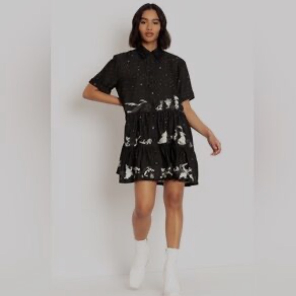 Rare NWT Blackmilk x Looney Tunes Chase Tiered Shirt Dress~LIMITED Size AU6 USXS - Picture 14 of 14